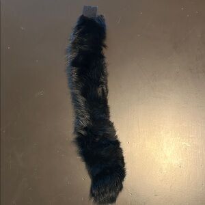 Black Faux Fur Scarf